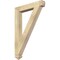 Ekena Millwork Traditional Arts & Crafts Rough Sawn Bracket, Douglas Fir, 4"W x 28"D x 40"H BKT04X28X40TRA03RDF - alternate 1